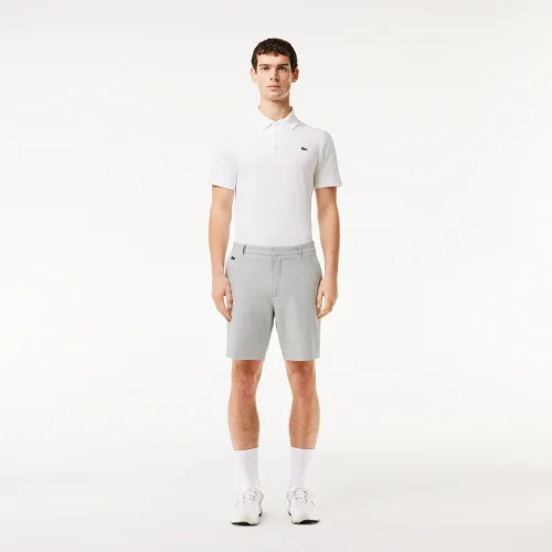 Áo Len Tennis Lacoste Unisex Chất Liệu Dệt Kim Dày Có Huy Hiệu