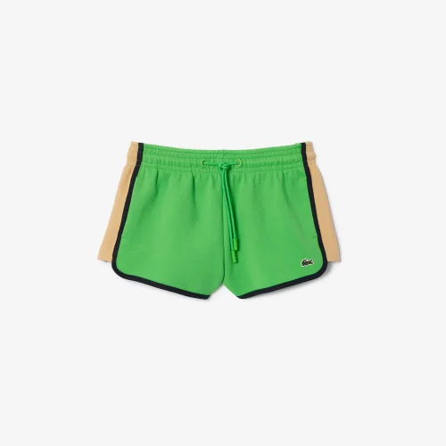 Contrast Seam Double Sided Piqué Shorts