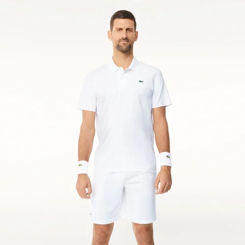 Quần Ngắn Tennis Lacoste Nam x Novak Djokovic - Trắng • 001