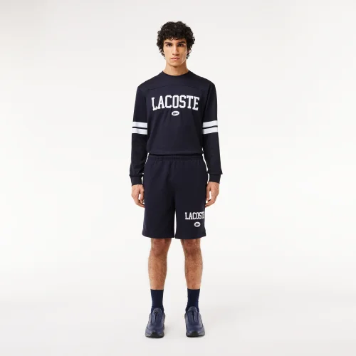 Regular Fit Lacoste Print Jogger Shorts