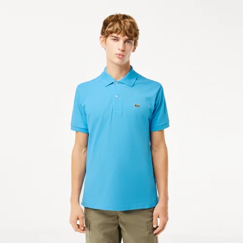 Áo Polo Lacoste Nam Dáng Cổ Điển Họa Tiết Monogram Cổ Phối Màu