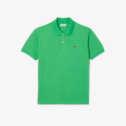 Áo Polo Lacoste Nam Dáng Cổ Điển Họa Tiết Monogram Cổ Phối Màu