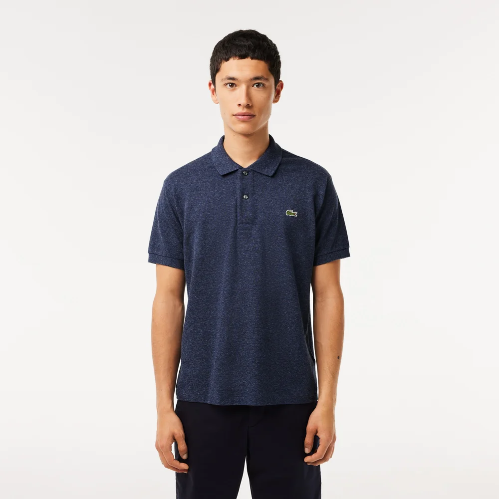 Original L.12.12 Heathered Petit Piqué Cotton Polo Shirt - Blue Chine • HAU