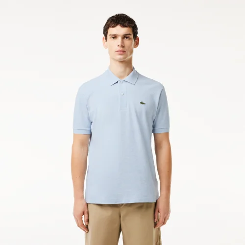 Áo Polo Lacoste Nam L.12.12 Heathered Petit Piqué - Xanh • IXA