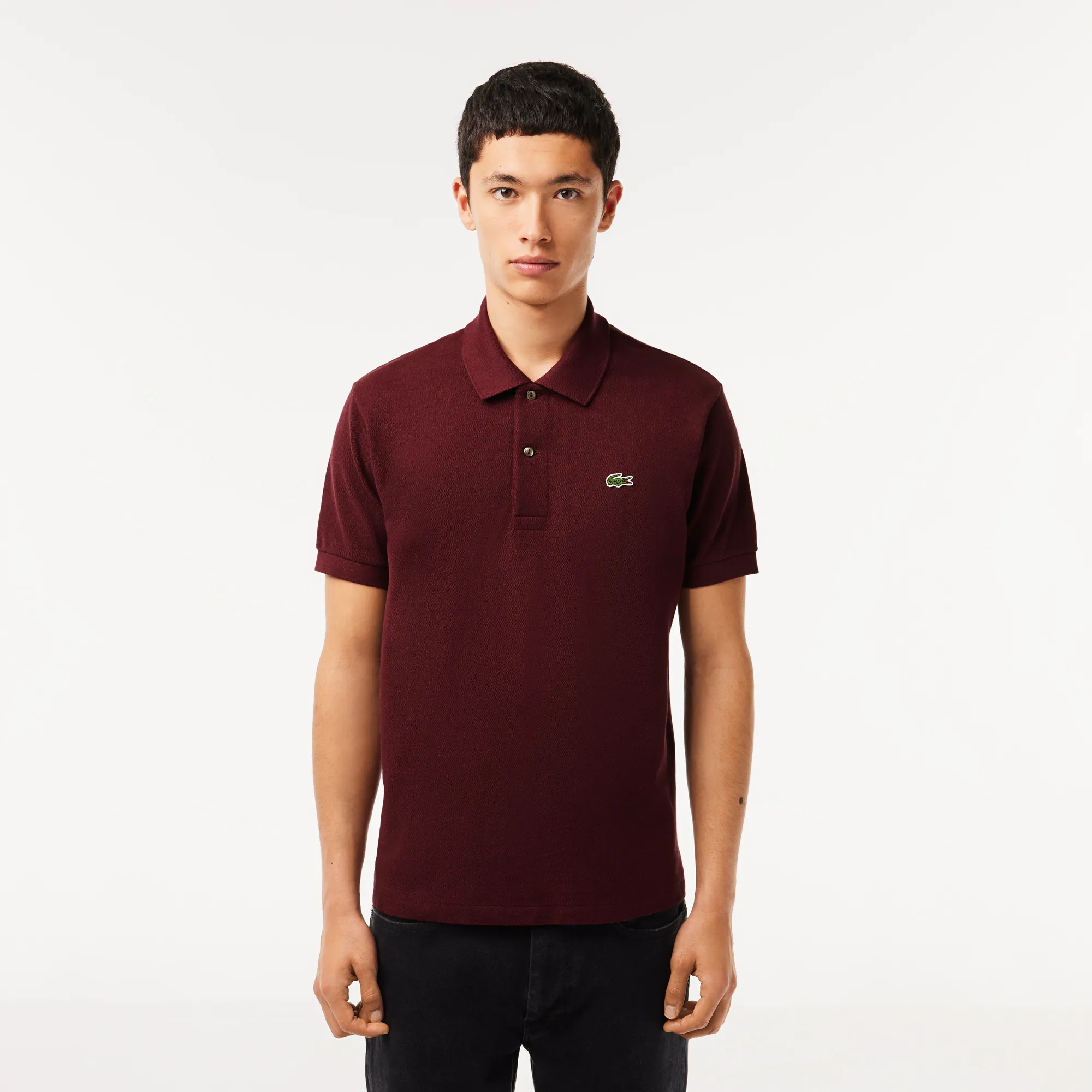 Original L.12.12 Heathered Petit Piqué Cotton Polo Shirt - Bordeaux • SXL