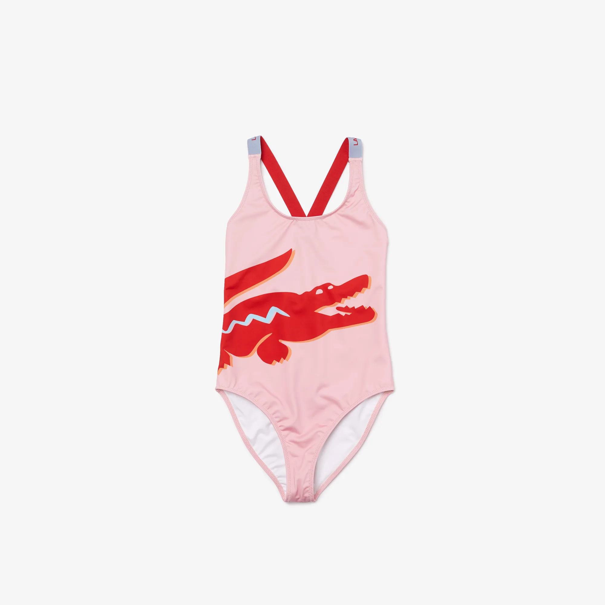 Women’s Crocodile Print And Criss-Croosed Straps Swimsuit