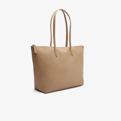 Zely Coated Canvas Monogram Small Tote