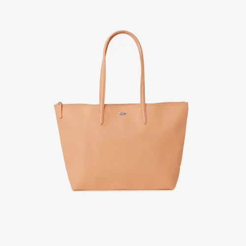 Túi Tote Lacoste Nữ Zely Cỡ Nhỏ Chất Liệu Coated Canvas Họa Tiết Monogram