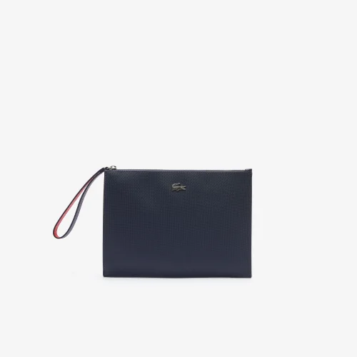 Unisex Anna Piqué Canvas Zip Clutch