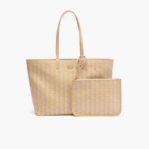 Zely Coated Canvas Monogram Medium Tote