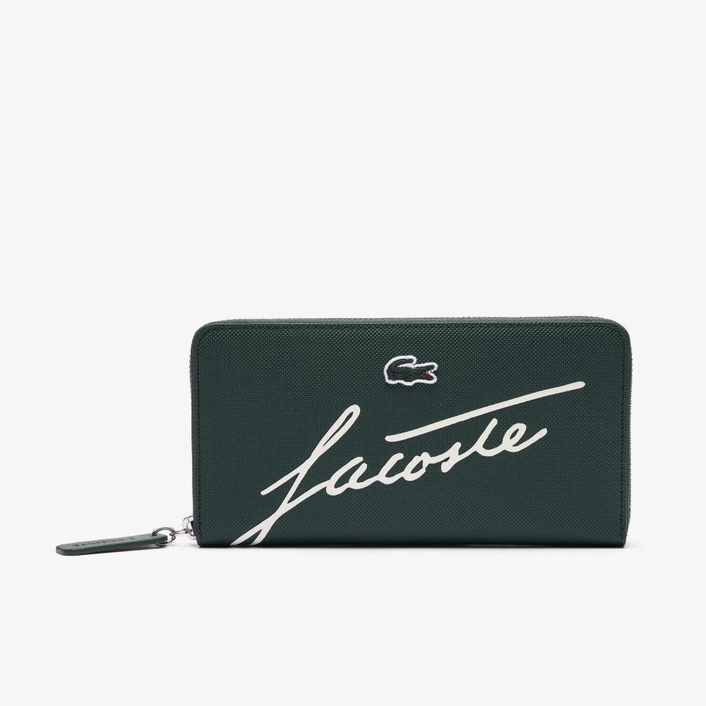 Zipped L.12.12 Signature Print Wallet