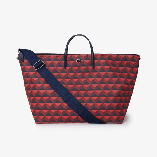 Unisex Lacoste The Blend Monogram Print Weekend Bag