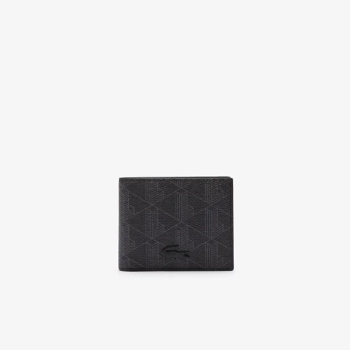 Ví Lacoste Nam The Blend Chất Liệu Canvas Hoạ Tiết Monogram