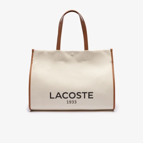 Túi Tote Lacoste Unisex Chất Liệu Vải Canvas