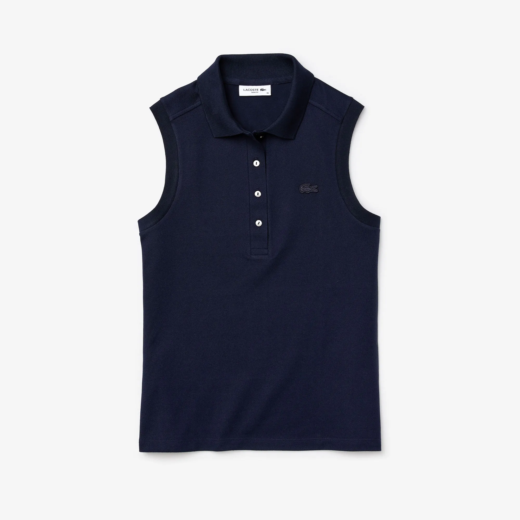 Women's Lacoste Slim fit Sleeveless Cotton Piqué Polo Shirt