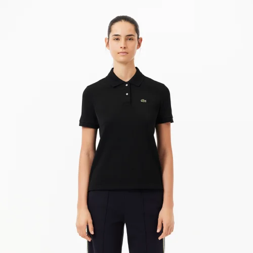 Áo Polo Lacoste Nữ Dáng Suông Có Sọc Chất Liệu Organic Cotton