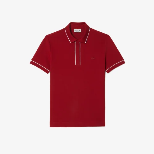 Regular Fit Stretch Piqué Colourblock Polo Shirt