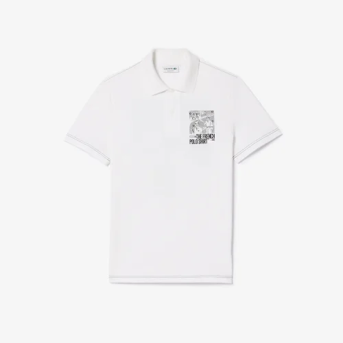 Lacoste Logo Stripe Stretch Polo Shirt