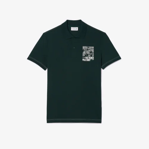 Lacoste Logo Stripe Stretch Polo Shirt