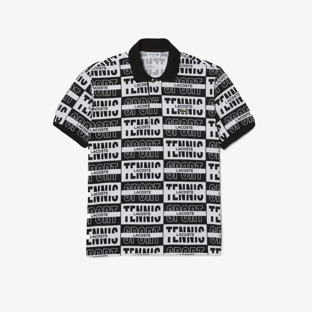 Original L.12.12 Two Tone Badge Print Polo Shirt