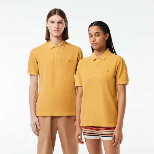 Classic Fit Cotton Piqué Polo Shirt - Yellow • IVX