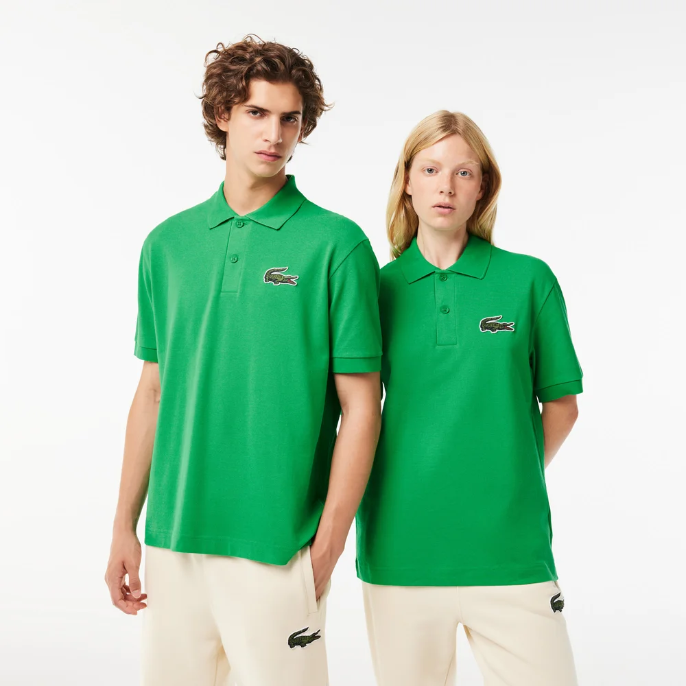 Áo Polo Lacoste Unisex L.12.12 Nguyên Bản Dáng Rộng Họa Tiết Cá Sấu Thập Niên 80 - Xanh Lá Cây • SIW