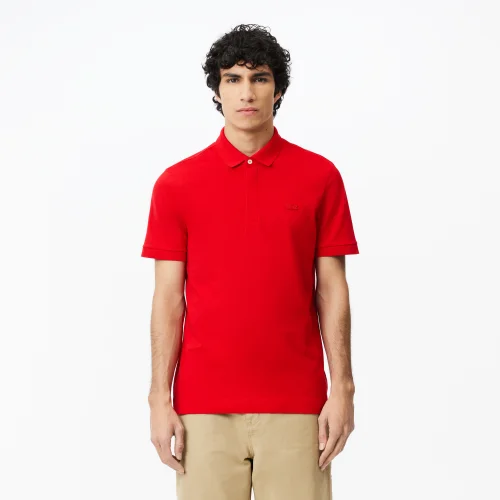 Đầm Polo Lacoste Nữ Dáng Rộng Cổ V Chất Liệu Piqué