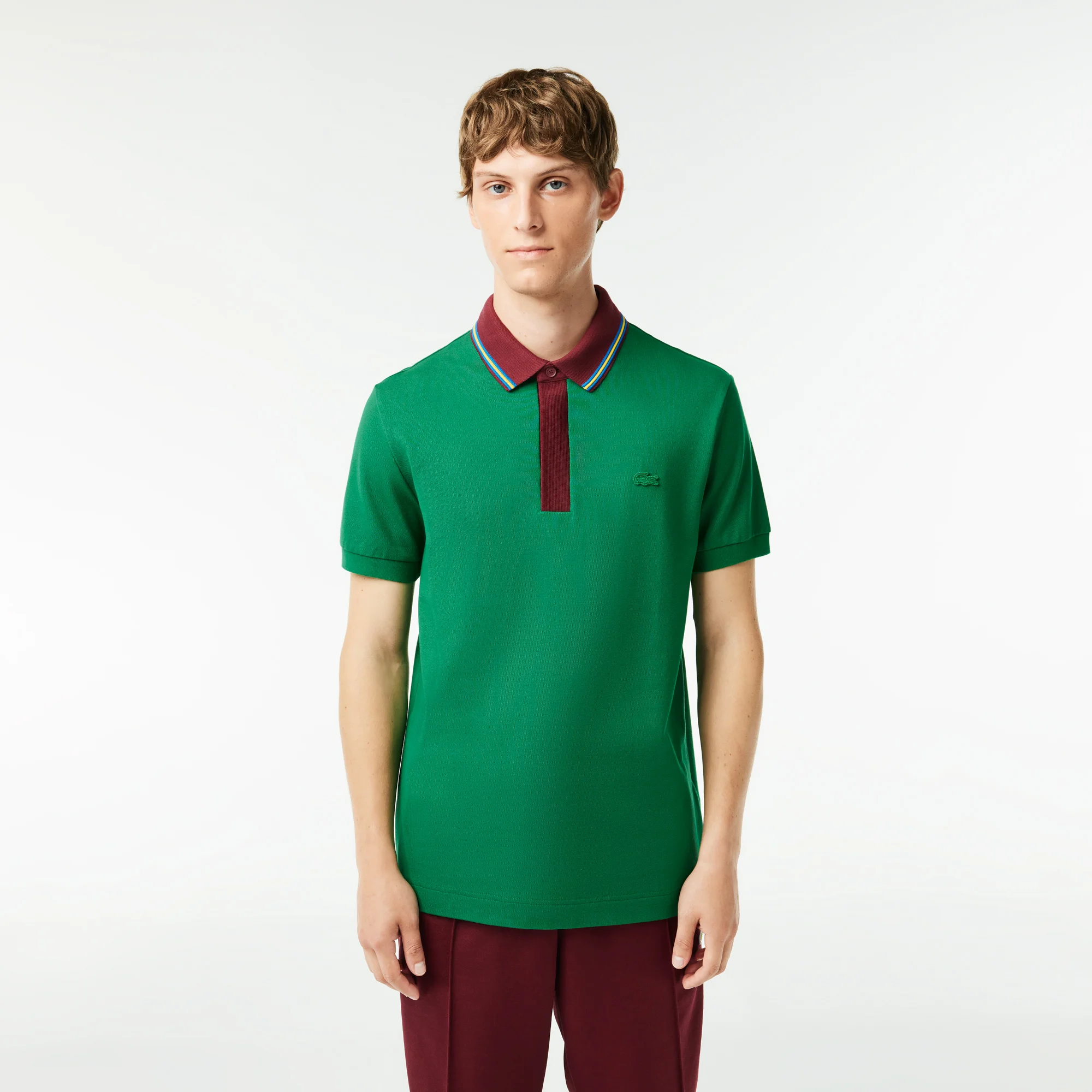 Smart Paris Contrast Collar Piqué Polo Shirt