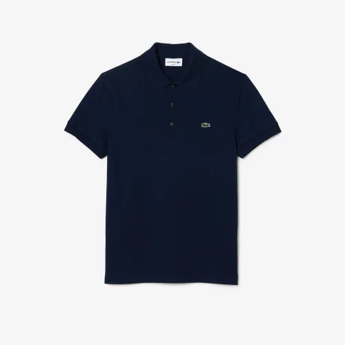 Slim Fit Stretch Piqué Polo Shirt - Navy Blue • 166