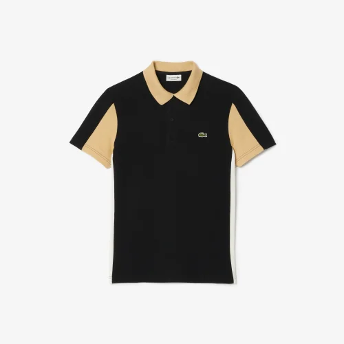 Áo Polo Lacoste Nam Dáng Suông Họa Tiết Colour Block