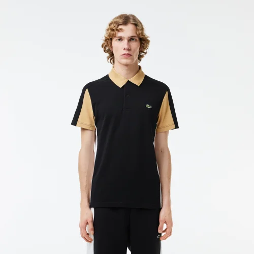 Regular Fit Cut-Sewn Colourblock Polo Shirt