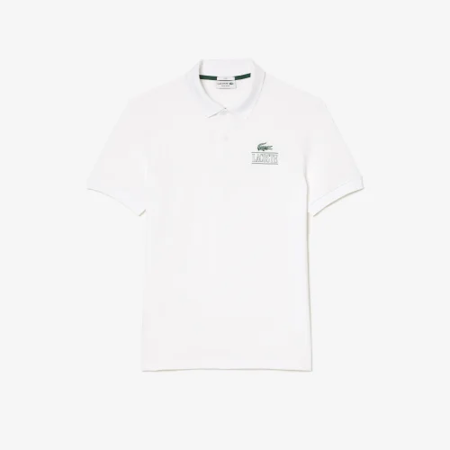 Áo Polo Lacoste Signature Nam Dáng Suông Họa Tiết In