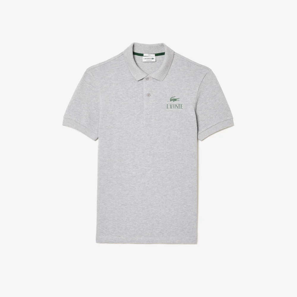 Áo Polo Lacoste Signature Nam Dáng Suông Họa Tiết In