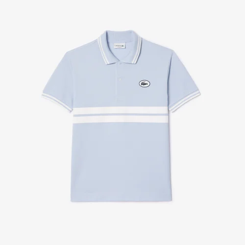 Contrast Collar and Cuff Stretch Polo Shirt