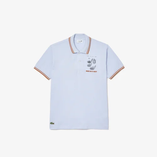 Original L.12.12 Embroidered Patent Cotton Polo Shirt