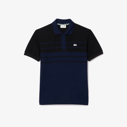 Áo Sơ Mi Lacoste Nữ Oversize Tay Ngắn Họa Tiết In