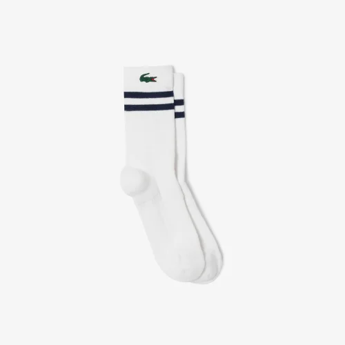 Bộ 2 Đôi Tất Thể Thao Lacoste Nam Cổ Thấp Chất Liệu Cotton