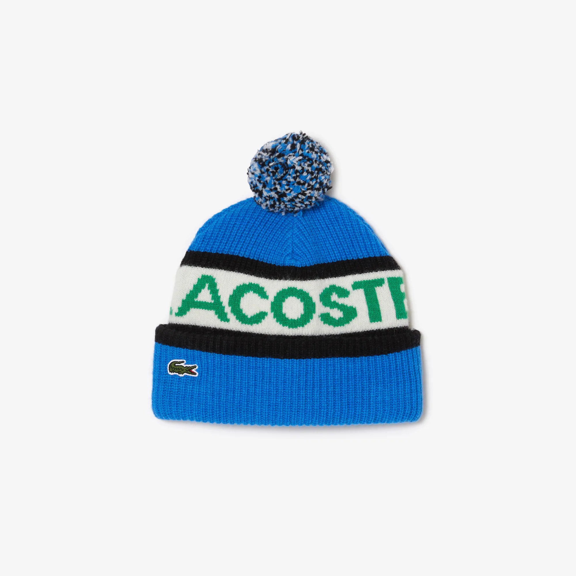 Wool Logo Beanie with Pompom