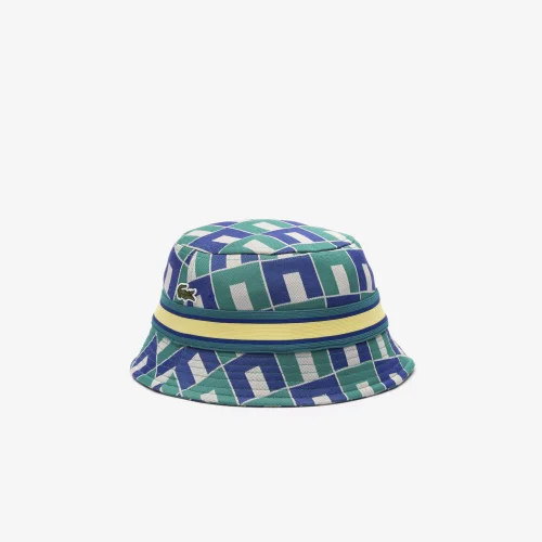 Interlock Jacquard Patterned Bucket Hat