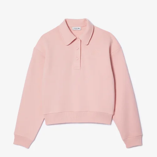 Printed Cotton Piqué Zipped Sweatshirt