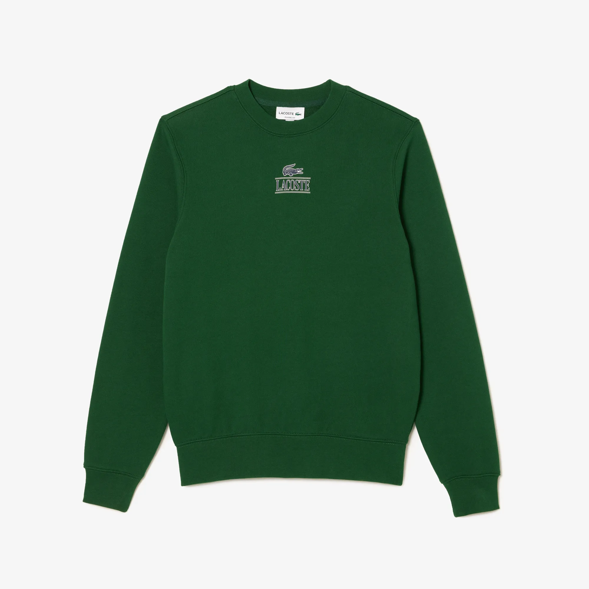 Áo Nỉ Lacoste Signature Unisex Họa Tiết In