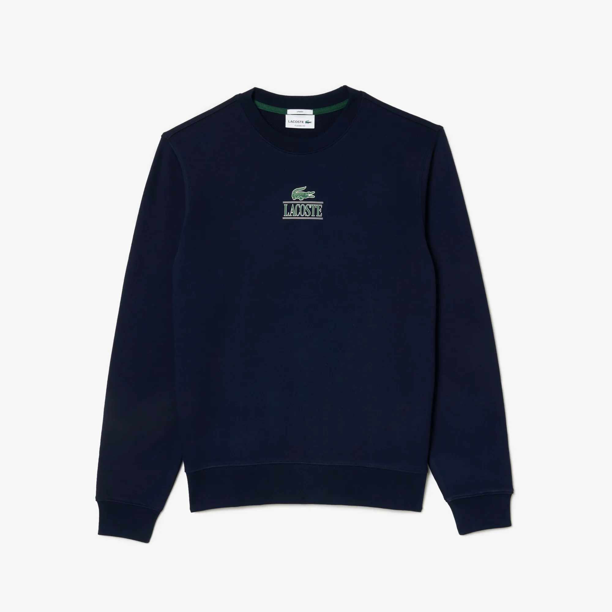 Áo Nỉ Lacoste Signature Unisex Họa Tiết In