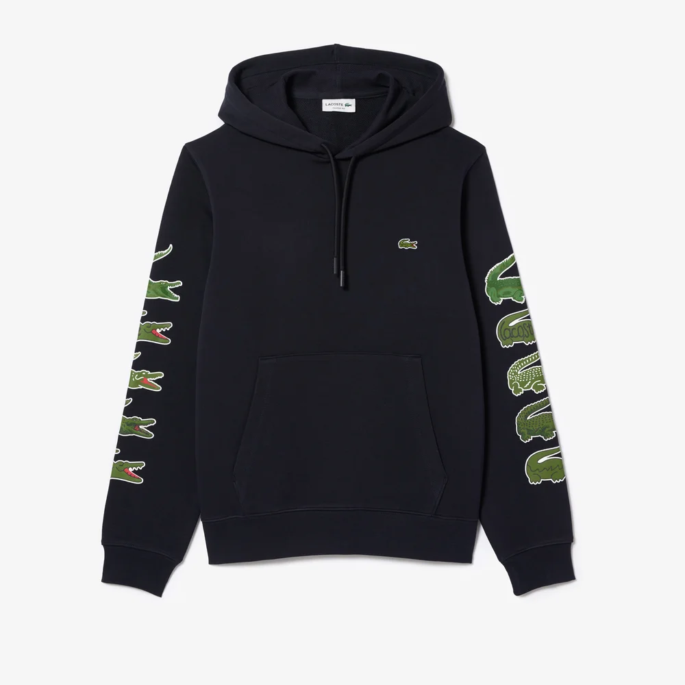 Áo Hoodie Lacoste Unisex Có Logo Cá Sấu Phối Màu