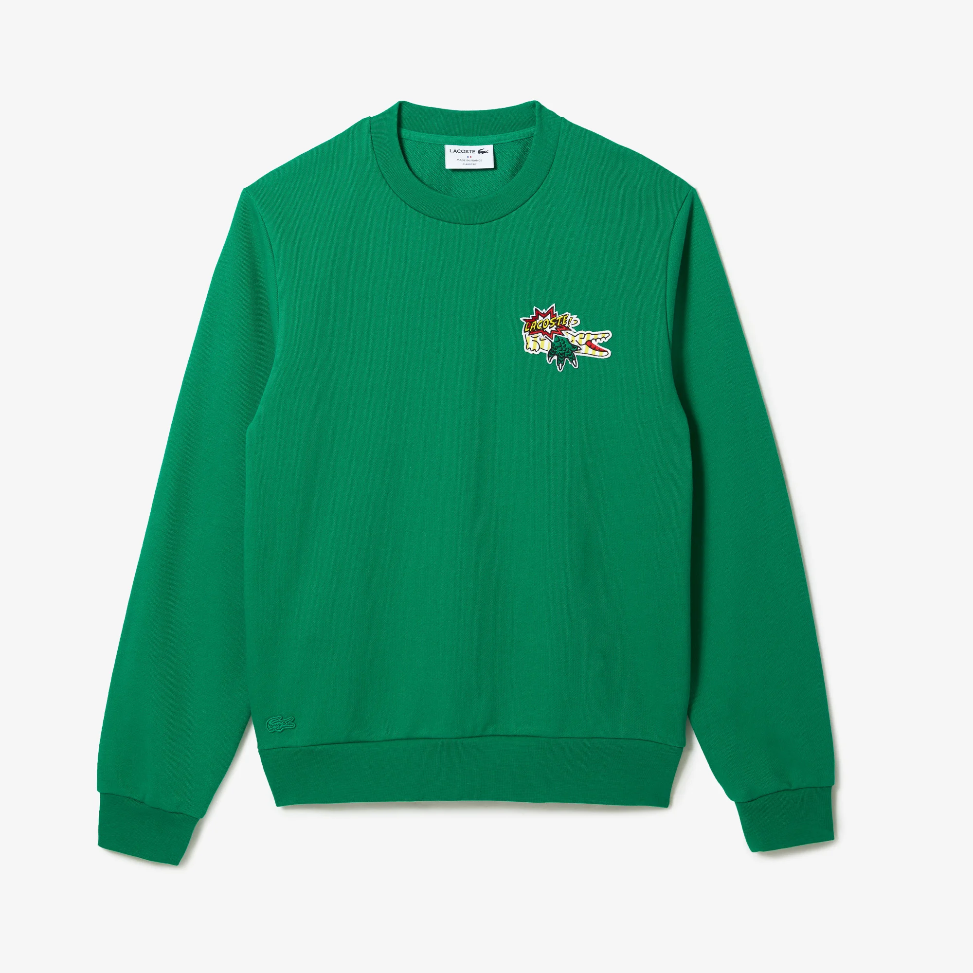 Áo Nỉ Lacoste Nam Holiday Badge Chất Liệu Organic Cotton