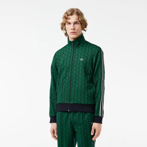 Lacoste Flocked Fleece Jogger Sweatshirt