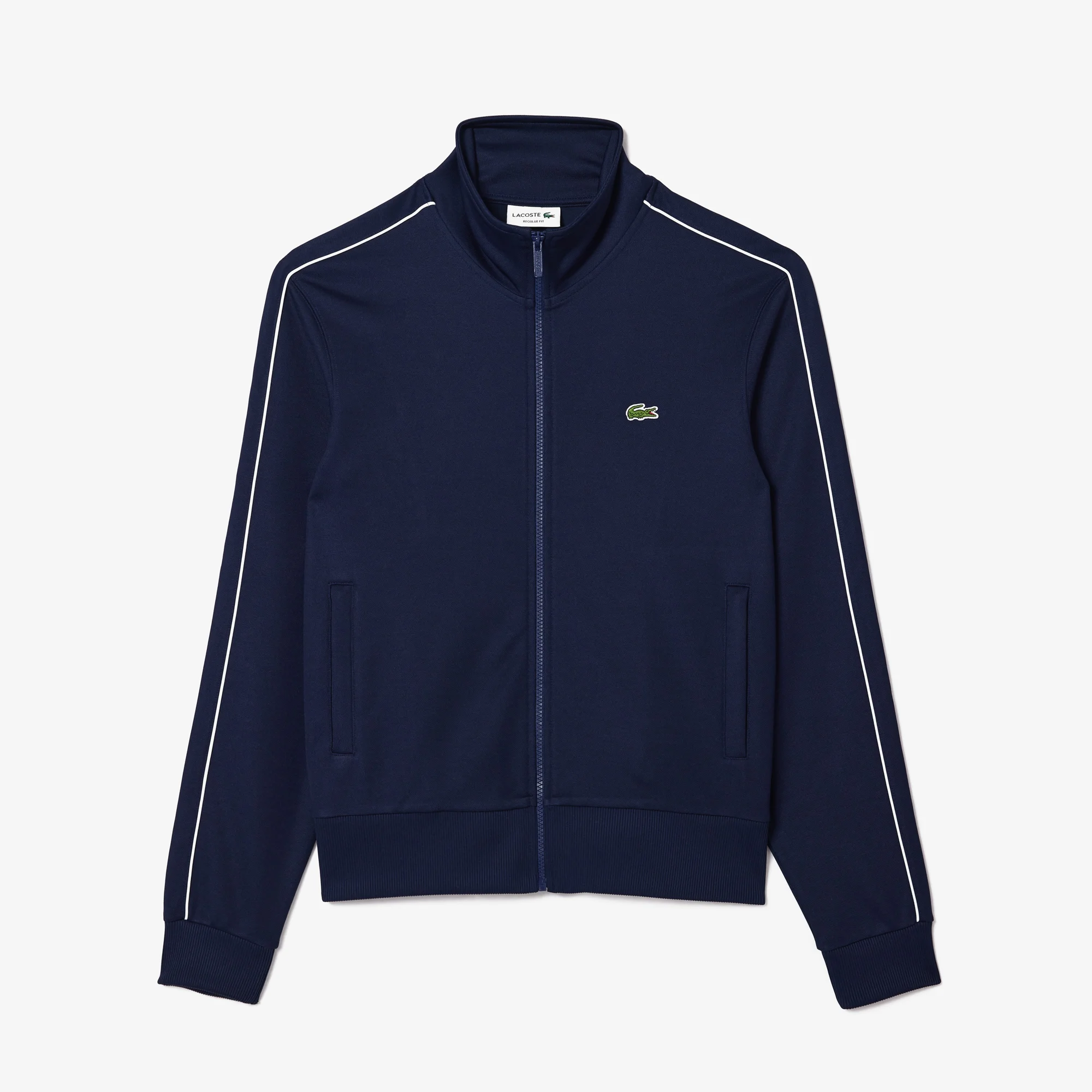 Áo Nỉ Lacoste Nam Paris Có Khóa Kéo Chất Liệu Jacquard Họa Tiết Monogram