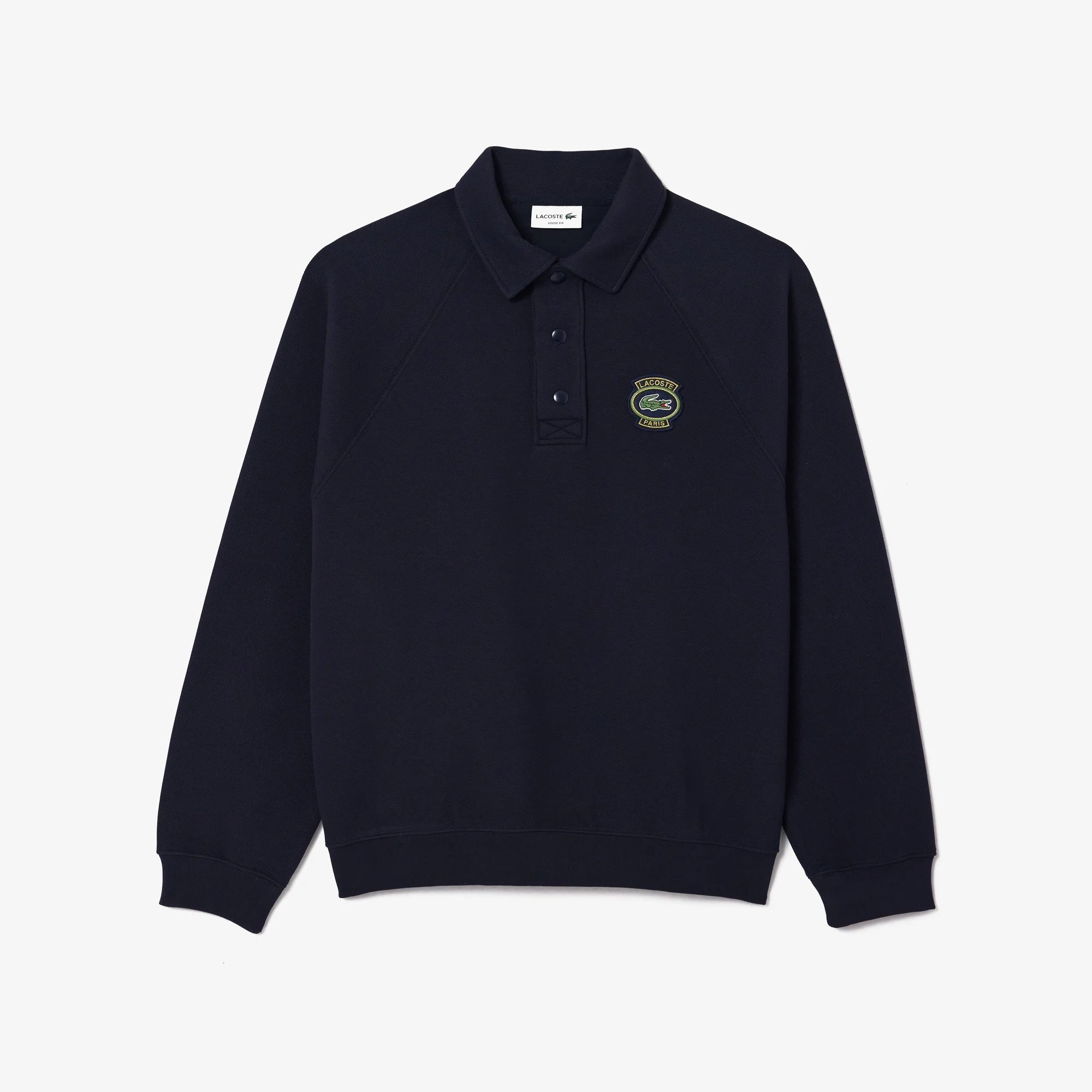 Áo Nỉ Lacoste Nam Paris Có Khóa Kéo Chất Liệu Jacquard Họa Tiết Monogram