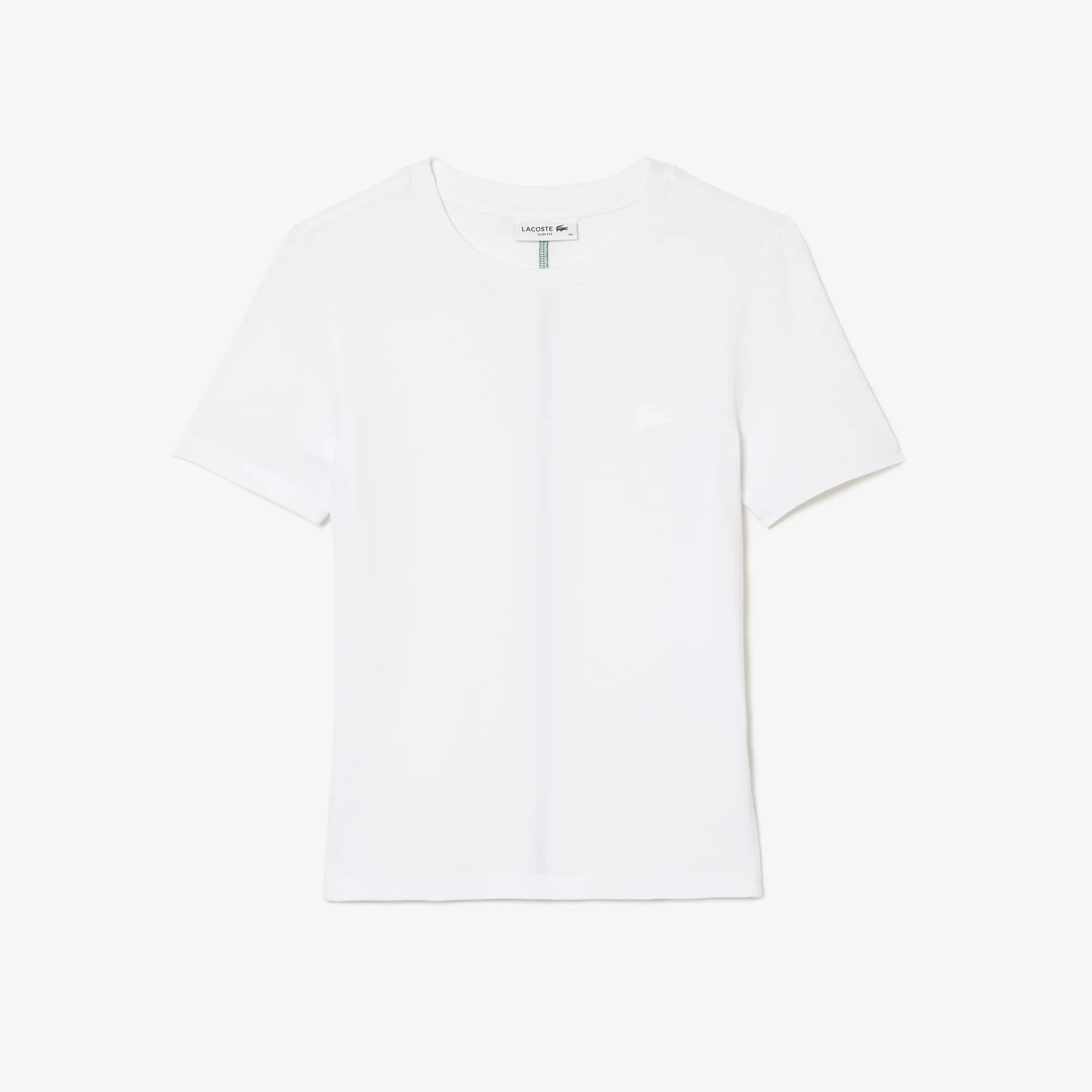 Women’s Crew Neck Cotton Blend T-shirt - White • 001