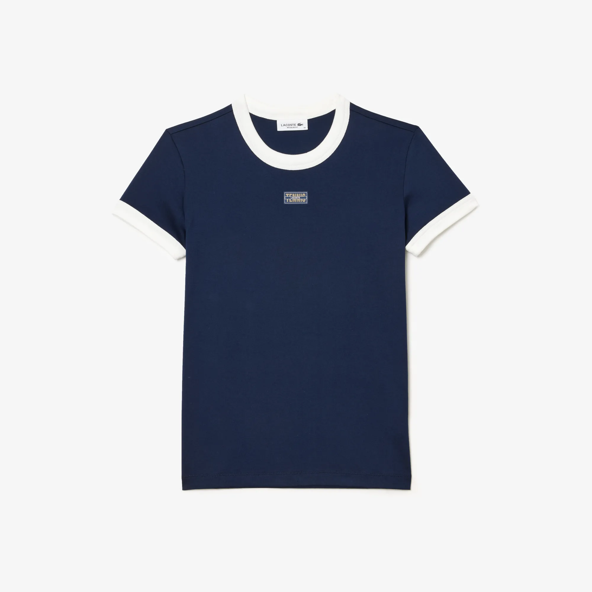 Slim Fit Cotton Tennis Badge T-shirt