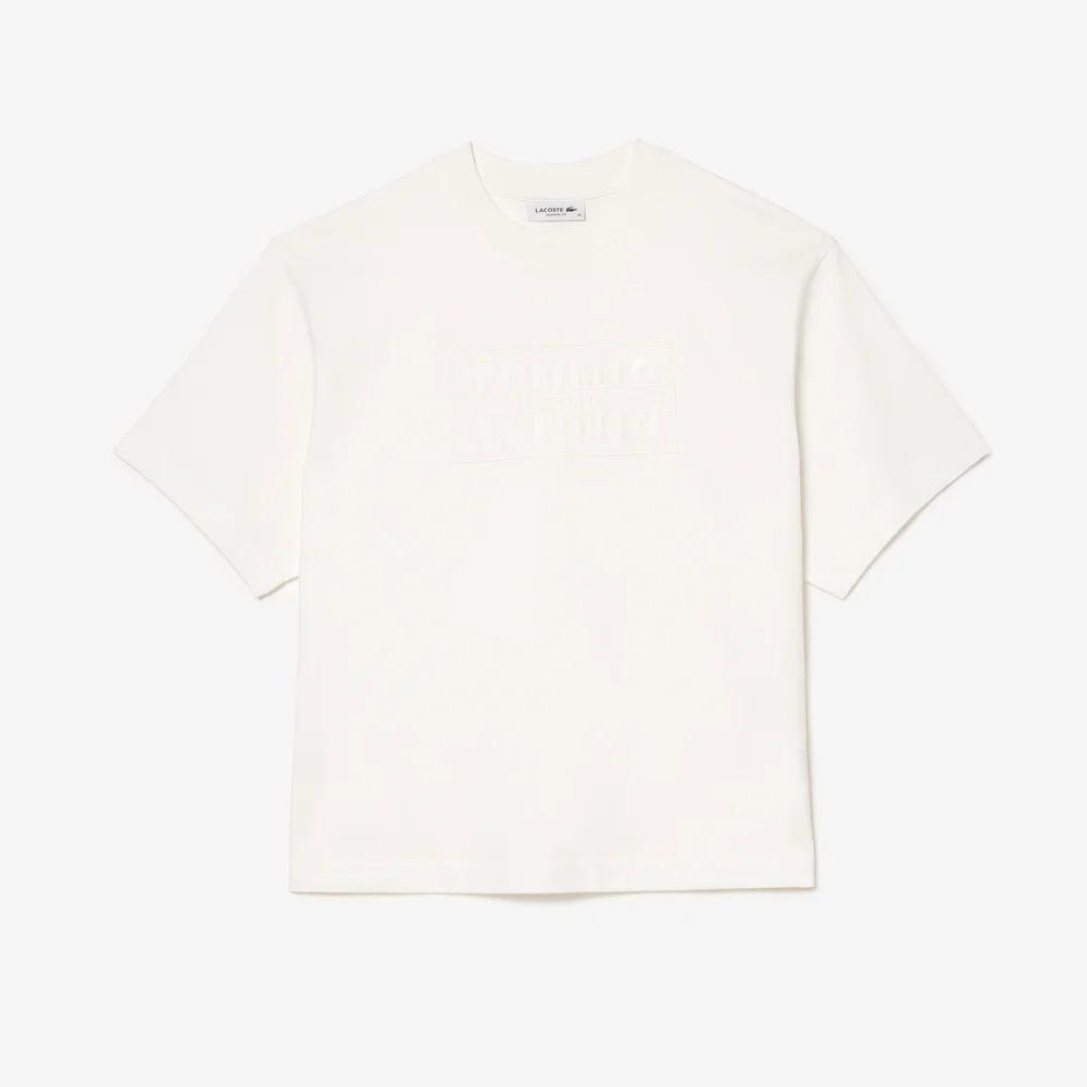 Oversized Cotton Tennis Embroidery T-shirt